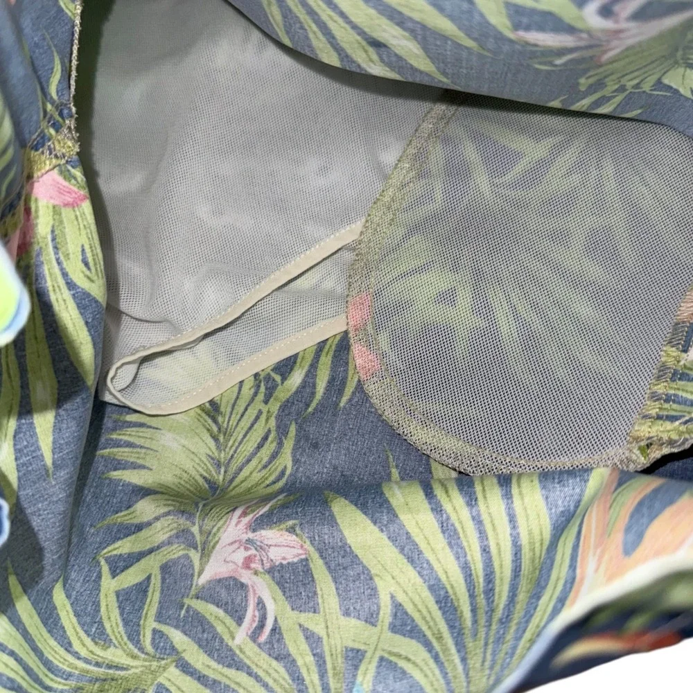 Polo Ralph Lauren Swim Trunks Blue Floral Tropical Lined Swimsuit‎ Shorts Size L